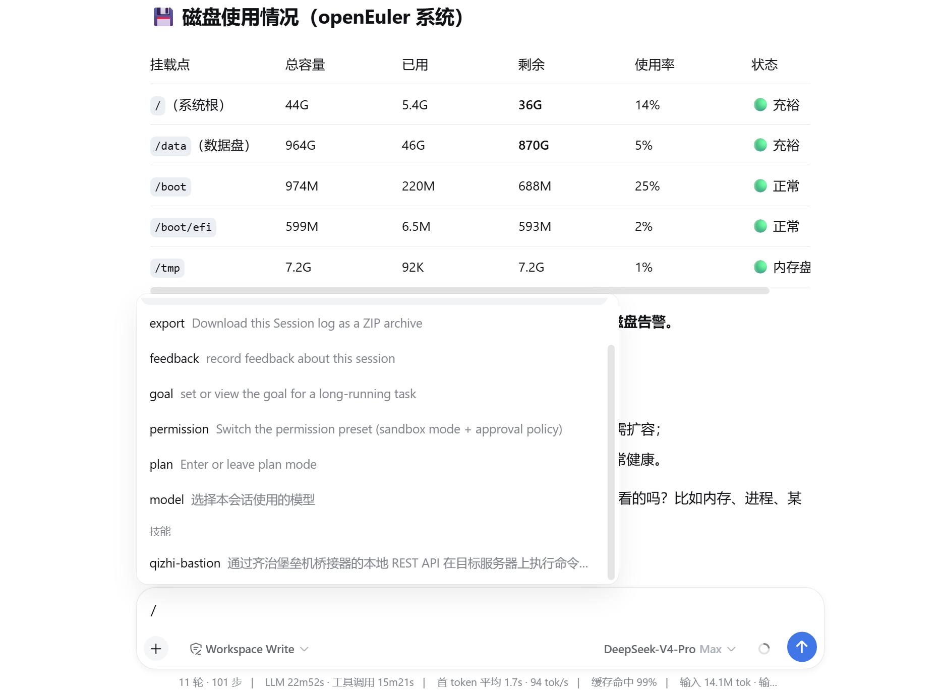 Usage in DeepSeek Harness