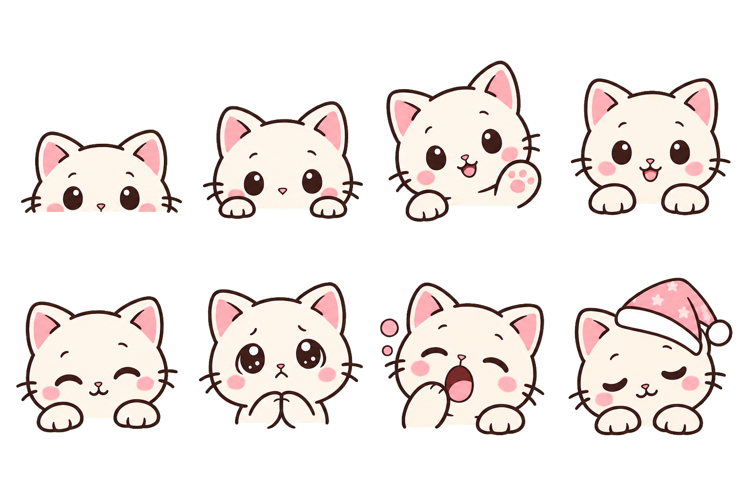 猫猫动作精灵图