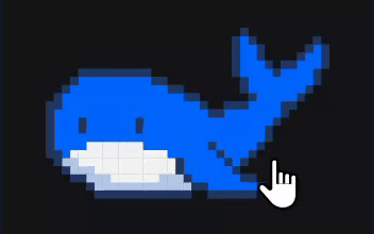 dsh-ui-whale 手绘像素鲸鱼演示